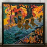 СТАРИННАЯ КАРТИНА «В СТЕПЬ ПРИШЛА ЖИЗНЬ»