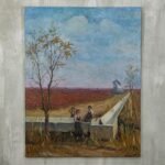 СТАРИННАЯ КАРТИНА "ОСЕНЬ"